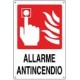 PULSANTE ALLARME  ANTINCENDIO MIS. 180X120 ALLUMINIO