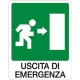 USCITA DI EMERGENZA  DX MIS. 180X120 ALLUMINIO