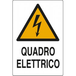 CARTELLO ALLUMINIO QUADRO ELETTRICO  MIS.300X200