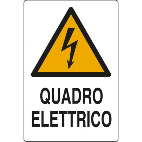 CARTELLO ALLUMINIO QUADRO ELETTRICO  MIS.300X200