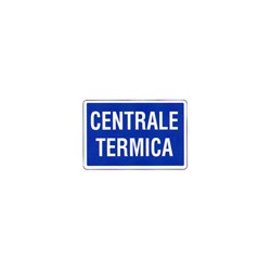 CARTELLO ALLUMINIO CENTRALE TERMICA MIS. 300X200