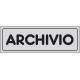 CARTELLO ADESIVO ARCHIVIO  MIS. 165X50