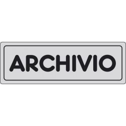 CARTELLO ADESIVO ARCHIVIO  MIS. 165X50