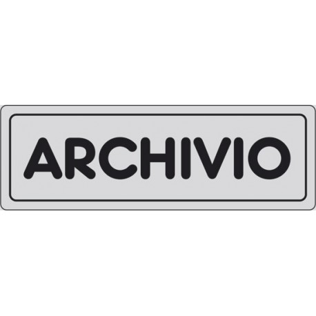 CARTELLO ADESIVO ARCHIVIO  MIS. 165X50