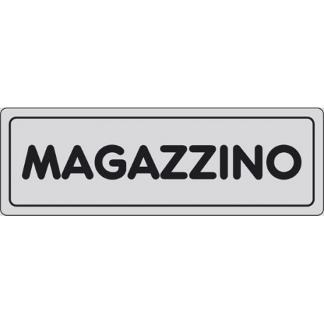 CARTELLO ADESIVO MAGAZZINO MIS. 165X50