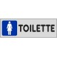 CARTELLO ADESIVO TOILETTE DONNA  MIS. 165X50