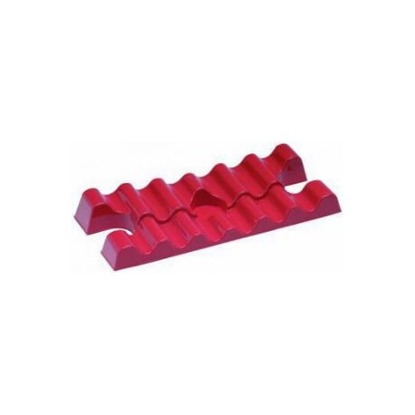 Gocciolatore salvamanichetta in materiale plastico rosso.